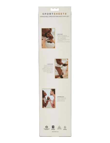 SPORTSHEETS EXPANDABLE SPREADER BAR & CUFF SET