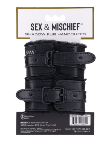 SPORTSHEETS SHADOW FUR HANDCUFFS