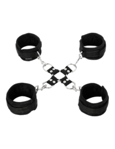 SPORTSHEETS 5 PIECE HOG TIE & CUFF SETT