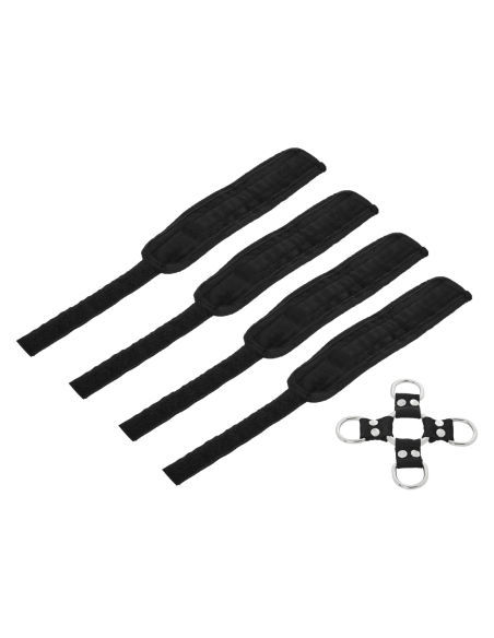 SPORTSHEETS 5 PIECE HOG TIE & CUFF SETT