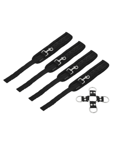 SPORTSHEETS 5 PIECE HOG TIE & CUFF SETT