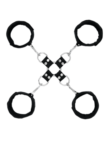 SPORTSHEETS 5 PIECE HOG TIE & CUFF SETT