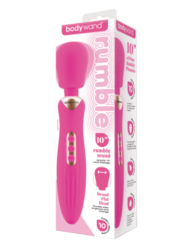 BODYWAND VARITA RUMBLE 10 PULGADAS ROSA FUERTE