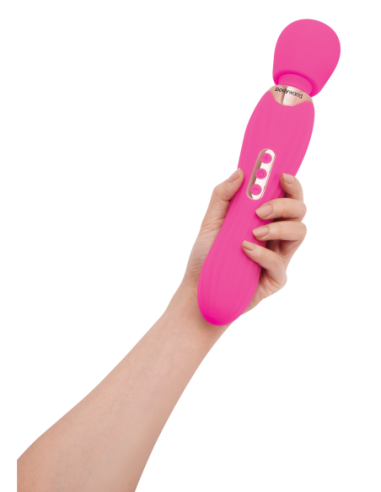 BODYWAND RUMBLE WAND 8 INCH HOT PINK