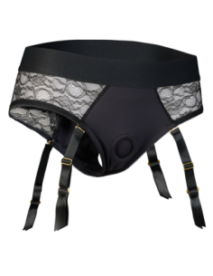 BOLD. REVA STRAP-ON GARTER BRIEF WITH DILDO 2