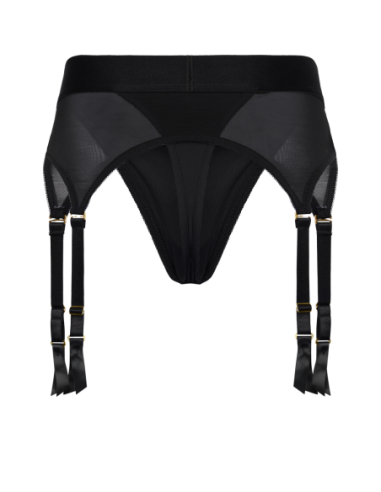 BOLD. VAIL STRAP-ON GARTER THONG WITH DILDO