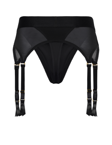 BOLD. VAIL STRAP-ON GARTER THONG WITH DILDO