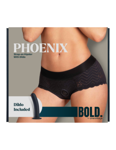 BOLD. PHOENIX STRAP-ON HIPSTER WITH DILDO