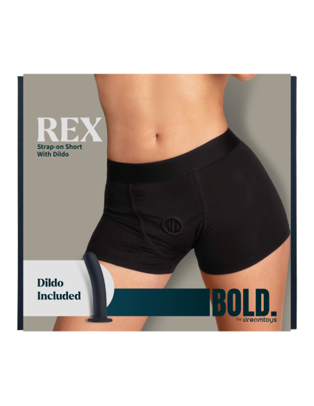 BOLD. REX STRAP-ON SHORT WITH DILDO