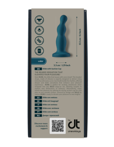 BOLD. RUNE  DILDO WITH SUCTION CUP RUNE  WITH 6...