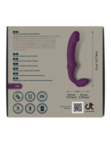 AUDAZ. STORM VIBRADOR SIN TIRANTES CON CONTROL...
