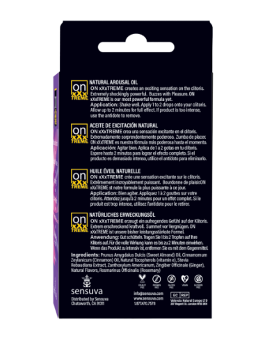 SENSUVA ON XXXTREME AROUSAL OIL 5ML MEDIUM BOX