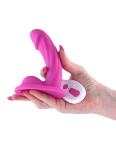 COLOURS CURVE VIBRATING 5 INCH DILDO PINK 2