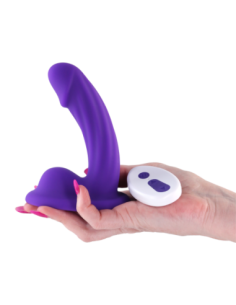COLOURS CURVE VIBRATING 5 INCH DILDO PURPLE 2