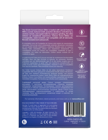 CONSOLADOR VIBRADOR DE 5 PULGADAS DE COLORES...