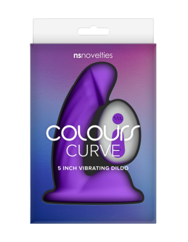 COLOURS CURVE VIBRATING 5 INCH DILDO PURPLE