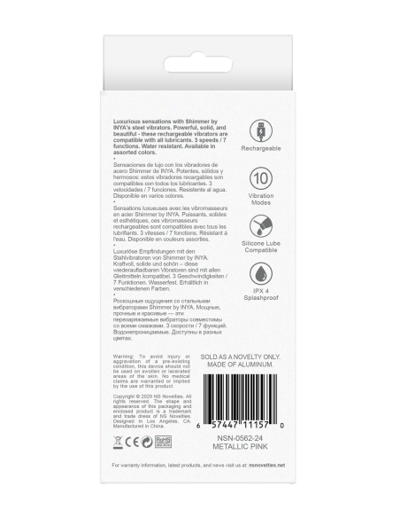 INYA ROSA METÁLICO BRILLANTE