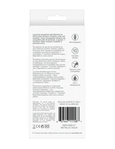 INYA SHIMMER METALLIC AQUA