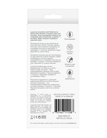 INYA SHIMMER METALLIC AQUA