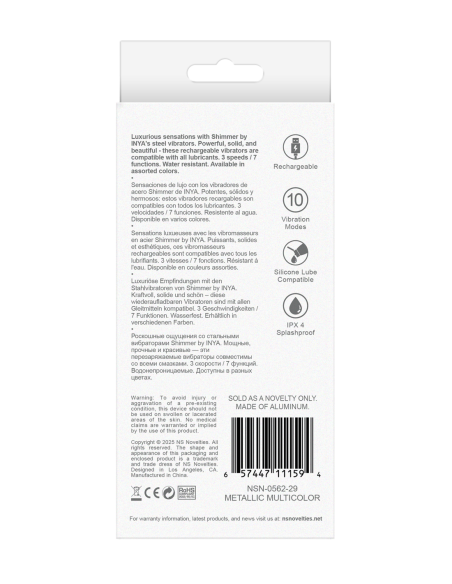 INYA BRILLO METÁLICO MULTICOLOR