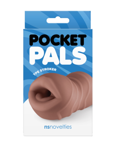 POCKET PALS MOUTH STROKER BROWN