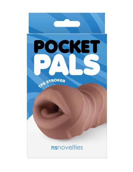 POCKET PALS MOUTH STROKER BROWN