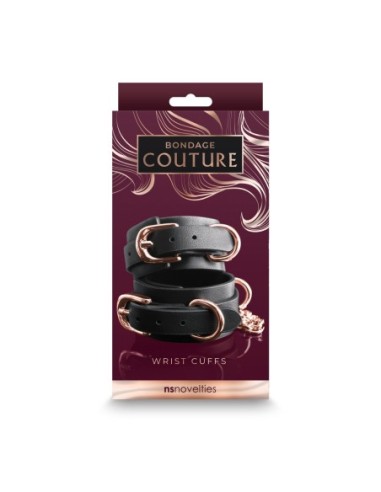 MUÑEQUERAS BONDAGE COUTURE NEGRO