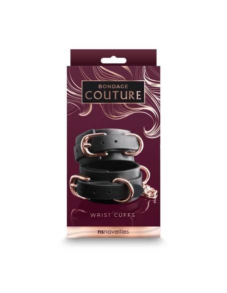 MUÑEQUERAS BONDAGE COUTURE NEGRO