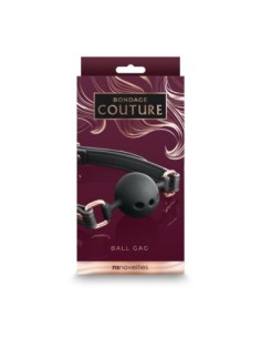MORDAZA DE BOLA BONDAGE COUTURE NEGRO 2