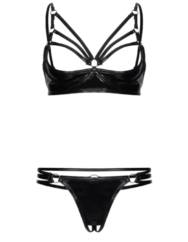 GUILTY PLEASURE NOCTURNE NIGHT SET NEGRO