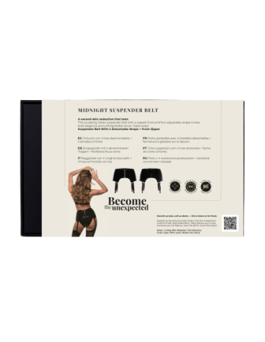 GUILTY PLEASURE MIDNIGHT SUSPENDER BELT BLACK