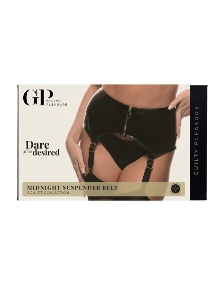 GUILTY PLEASURE MIDNIGHT SUSPENDER BELT BLACK