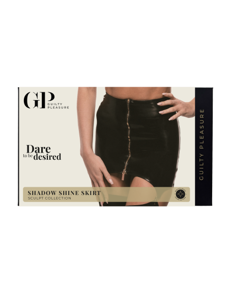 GUILTY PLEASURE SHADOW SHINE SKIRT BLACK