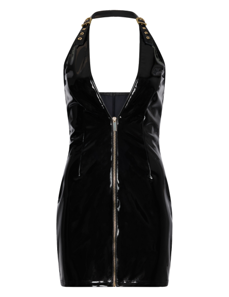 GUILTY PLEASURE HELIX HALTER DRESS BLACK