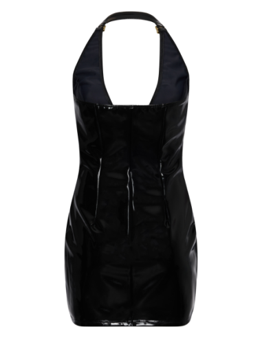 GUILTY PLEASURE HELIX HALTER DRESS BLACK