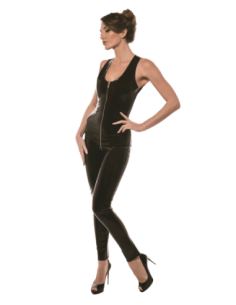 GUILTY PLEASURE LUJURIOSO LÍNEAS CATSUIT NEGRO