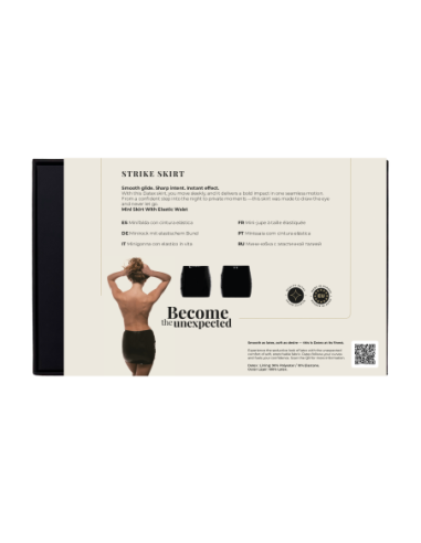 GUILTY PLEASURE STRIKE SKIRT BLACK