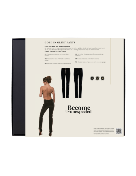 GUILTY PLEASURE GOLDEN GLINT PANTS BLACK