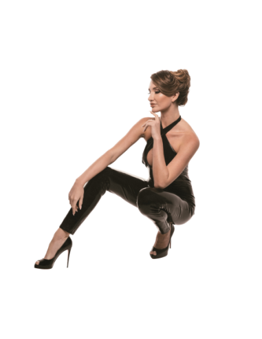 GUILTY PLEASURE SOFT BLAZE CATSUIT BLACK