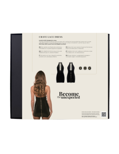 GUILTY PLEASURE CRAVE VESTIDO DE ENCAJE NEGRO