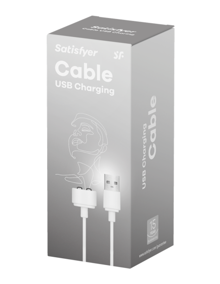 SATISFYER USB CHARGING CABLE WHITE
