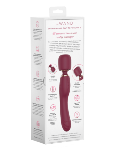 LE WAND FLAT TOP FUSION G 2-IN1 DOUBLE ENDED...