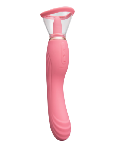 LE WAND LICK 3-1 DOUBLE ENDED VIBE WITH LICKING...