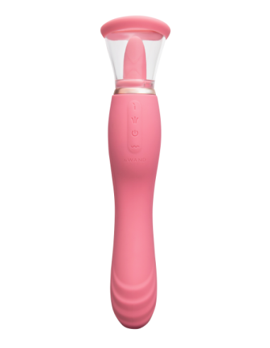 LE WAND LICK 3-1 DOUBLE ENDED VIBE WITH LICKING...