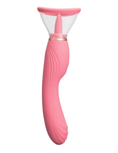 LE WAND LICK 3-1 DOUBLE ENDED VIBE WITH LICKING...