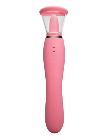 LE WAND LICK 3-1 DOUBLE ENDED VIBE WITH LICKING...