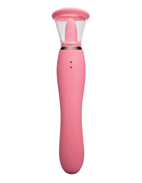 LE WAND LICK 3-1 DOUBLE ENDED VIBE WITH LICKING TONGUE STIMULATOR