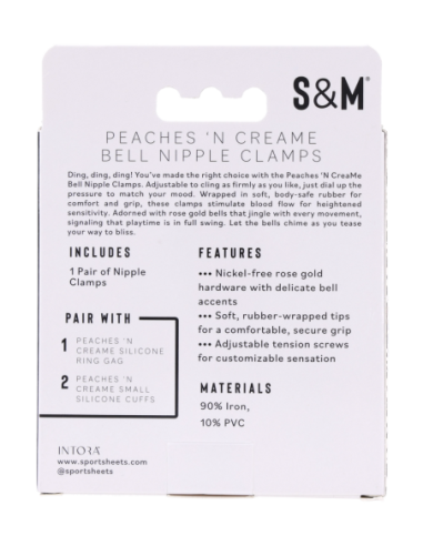 PINZAS PARA PEZONES PEACHES 'N CREAME BELL