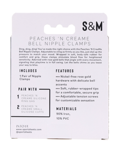 PEACHES 'N CREAME BELL NIPPLE CLAMPS