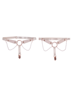 PEACHES 'N CREAME PEARL GARTERS